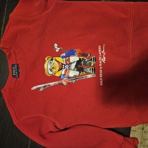 Polo by Ralph Lauren Kids Red Bear Graphic Sweatshirt